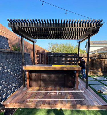 Cedar Decking in Saugus, CA