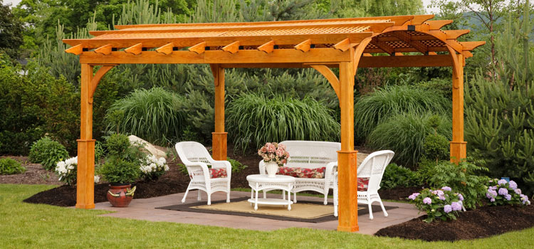 Cedar Wood Pergola Installation in Saugus, CA