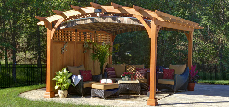 Modern Wood Pergola Installation in Saugus, CA